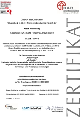Zertifikat LGA Zertifikat LGA